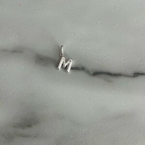 Miranda Frye Silver Initial 'M' Pendant